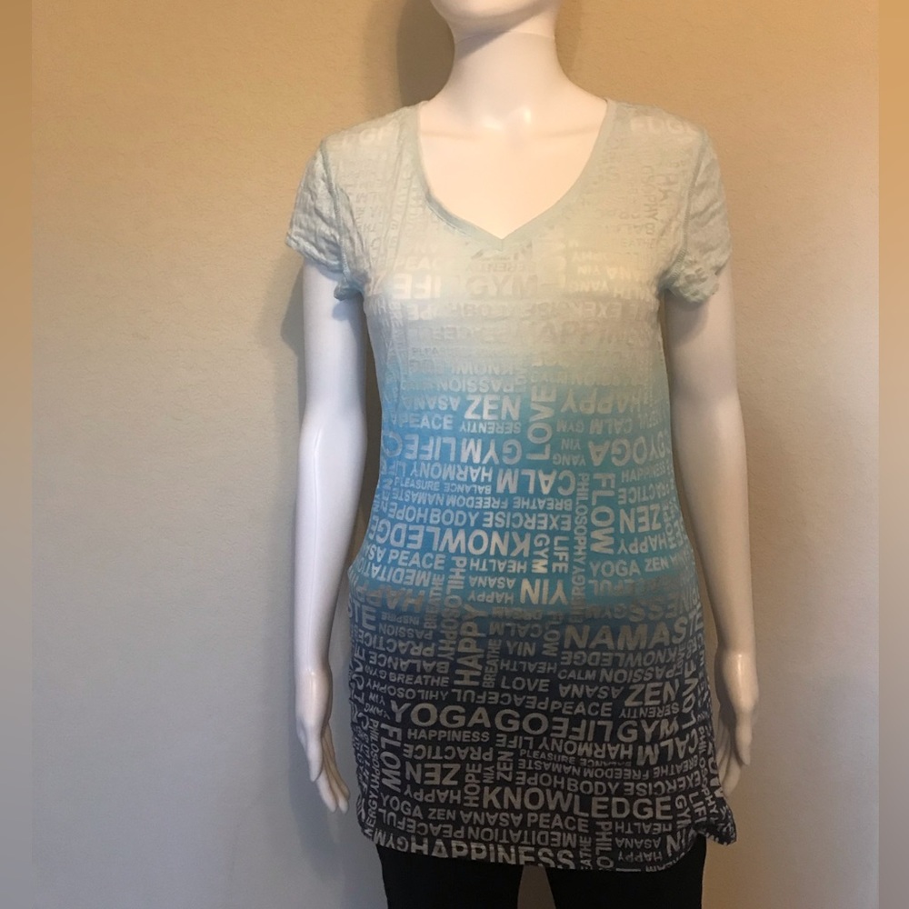 Earth Yoga Blue Ombré T-Shirt